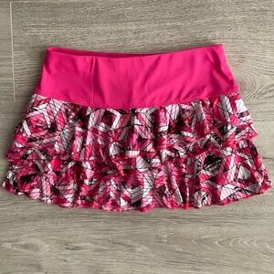 Lucky in love ruffle tennis skirt